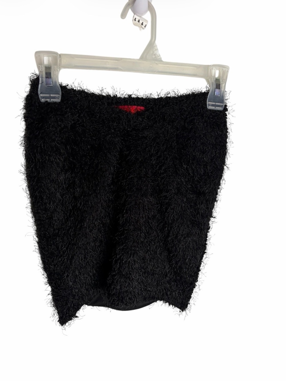 Cou coo Kaibu black fuzzy mini skirt size S